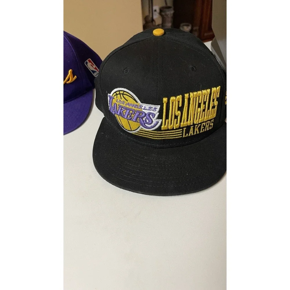 Los‎ Angeles Lakers Snapback Hat Lot Adidas Draft Cap New Era Vintage Style